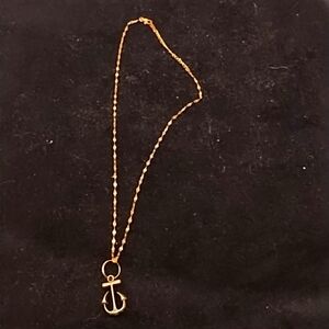 Ladies Goldtone Necklace with Anchor pendant "Holiday Special"